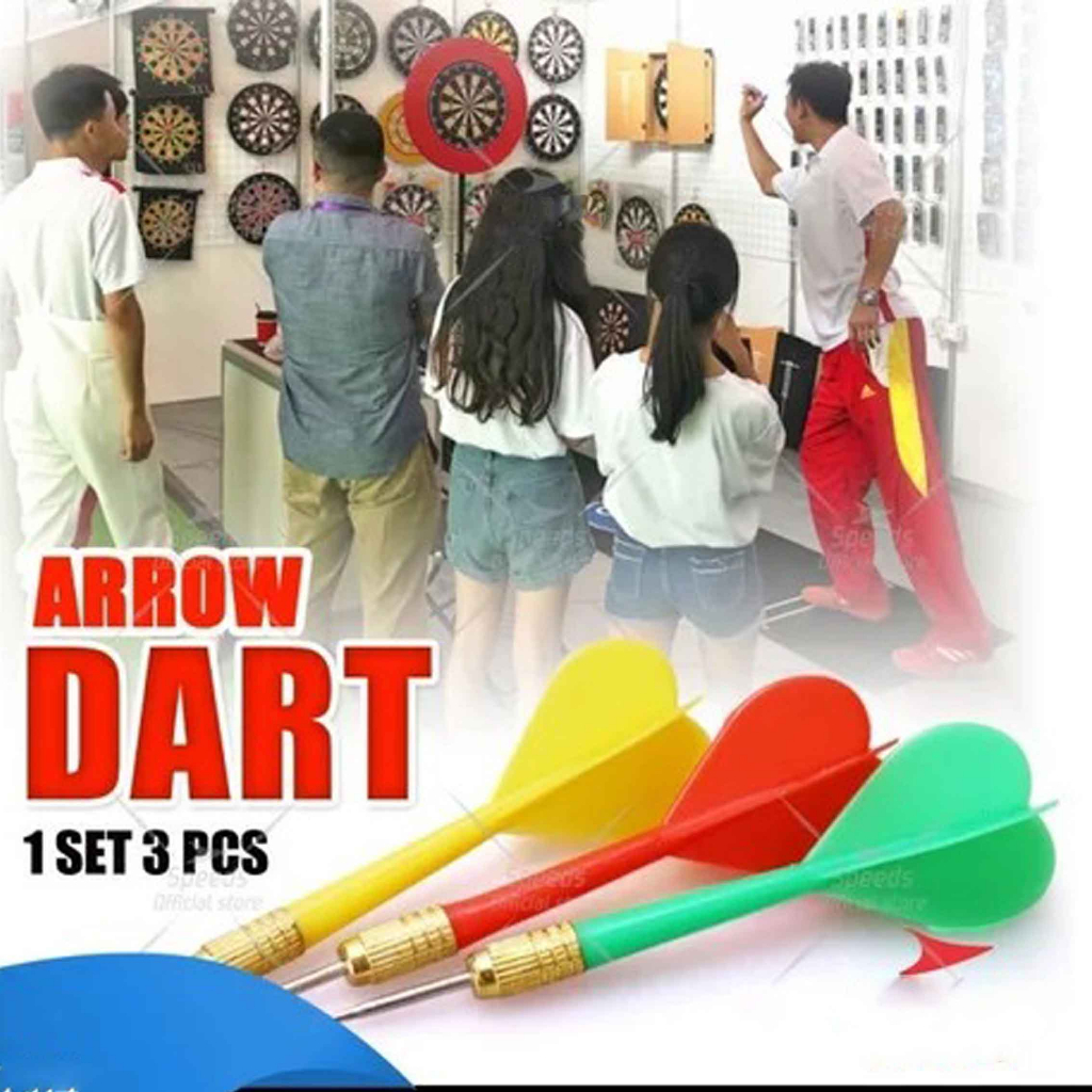 Jarum 3 Dart Berbic / Jarum Panahan / Panahan Dart / Anak Panah Isi 3pcs