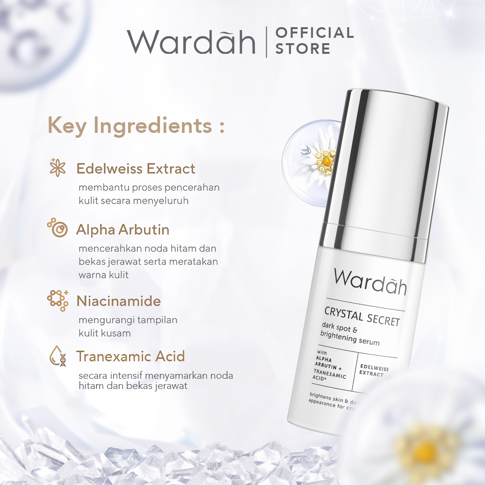 Wardah Crystal Secret Dark Spot &amp; Brightening Serum 20ml