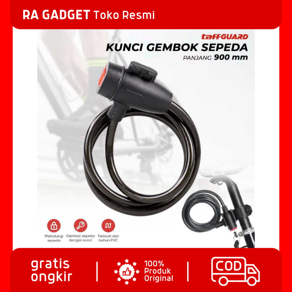 Kunci Gembok Sepeda Bike Bicycle Anti Maling Lock / Kunci Pengunci Gembok Pengaman Sepeda Sepedah Ra
