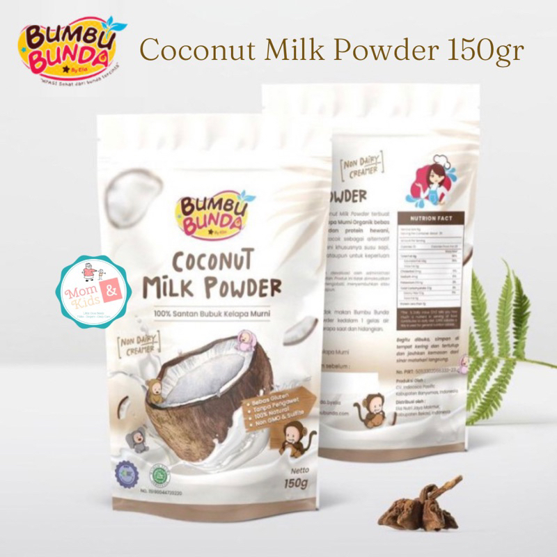 

BUMBU BUNDA By Elia Organic Coconut Milk Powder 150gr | Santan Bubuk MPASI Bayi