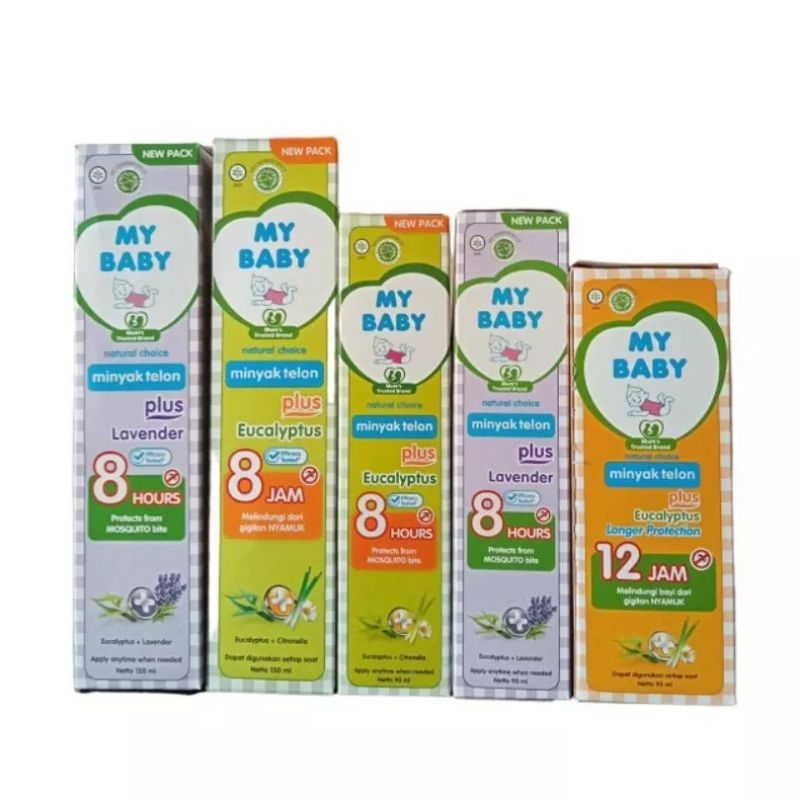 baby My baby Kids minyak kayu putih plus 12 jam 60ml/90ml / MY BABY minyak Telon 60ml, 90ml, 150ml 8jam dan 12 jam anti nyamuk