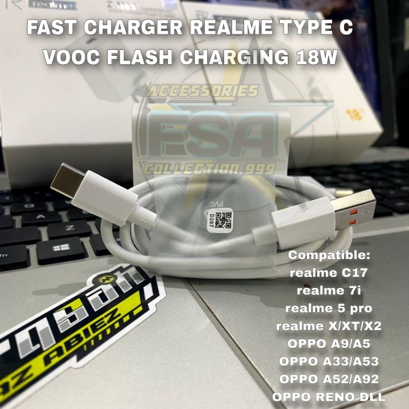 1Set Original TC/Charger Realme C17 C25 C25S C35 6i 7i 8i 8 5G Narzo 20 30 50A Prime 5G 18W Type C Fast Charging