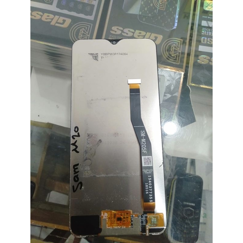 lcd original samsung m20 cabutan second minus dikit
