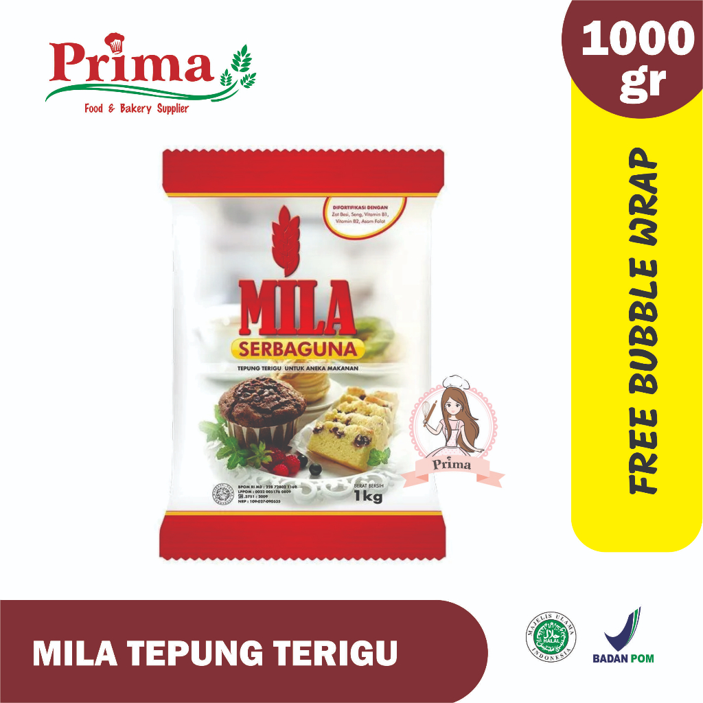 

Tepung terigu - Mila 1kg - Tepung serbaguna