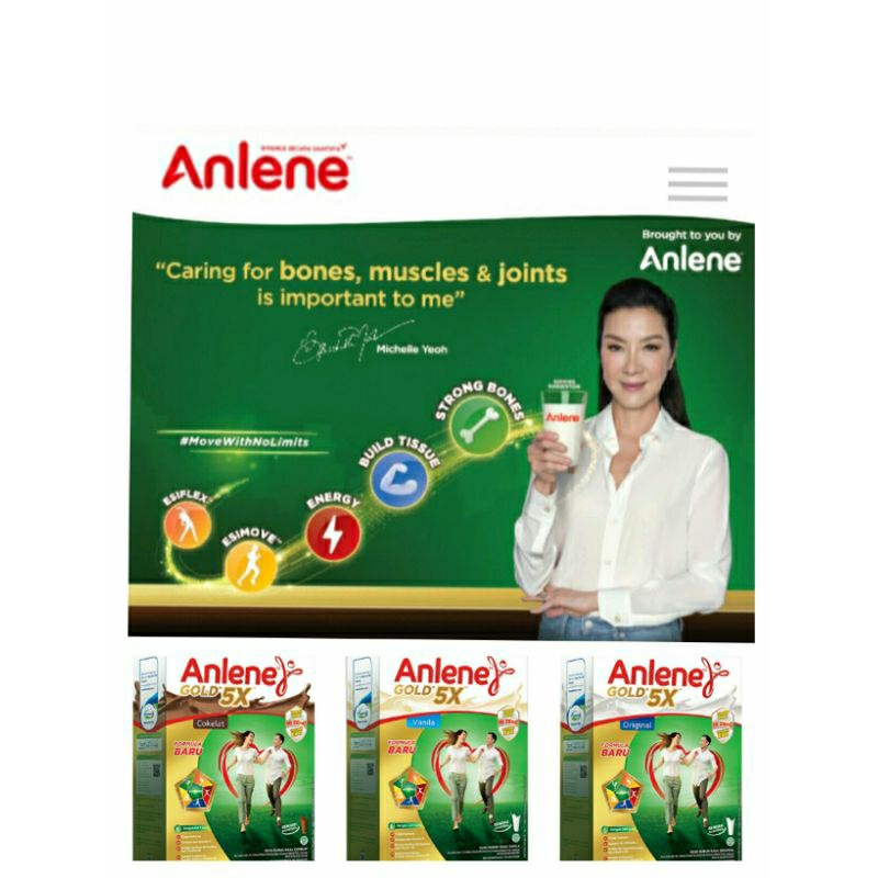 

Anlene Gold 5X Susu Bubuk 620g