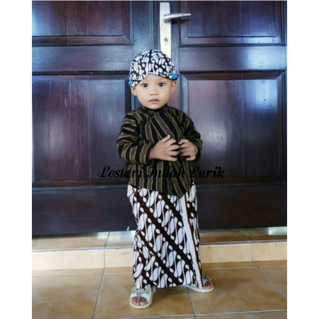 Baju surjan anak laki laki Baju lurik anak bayi Baju adat jawa anak anak