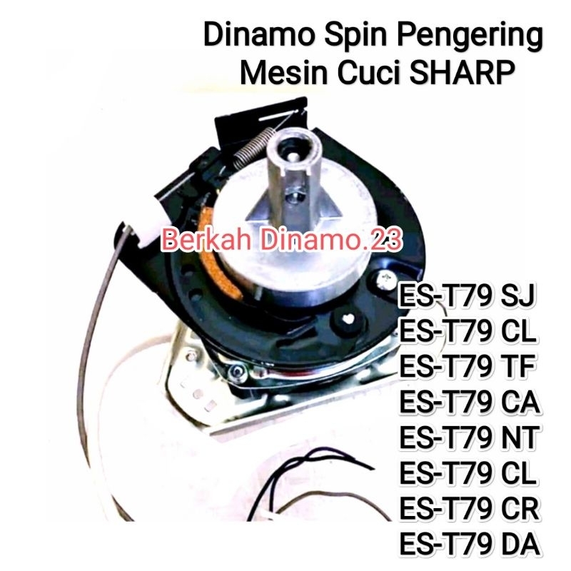 Dinamo Pengering Mesin Cuci SHARP ES-T79SJ ES-T79CL ES-T79TF ES-T79CA ES-T79NT ES-T79CL ES-T79CR ES-T79DA Spin Pengering Sharp Est79