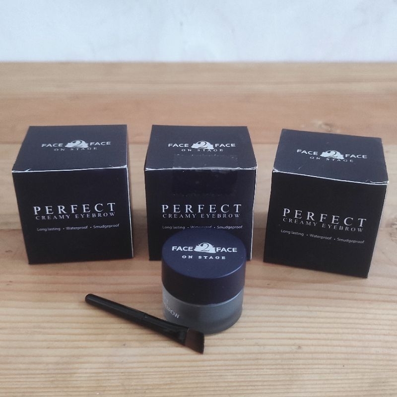 Face 2 Face On Stage Perfect Creamy Eyebrow (varian Deep Gray)