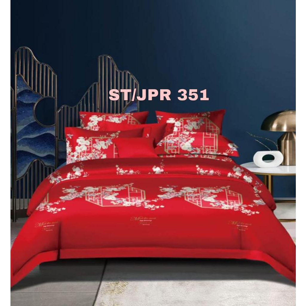 ProvenSprei - Sprei Katun Korea - sprei merah Wedding JPR 351