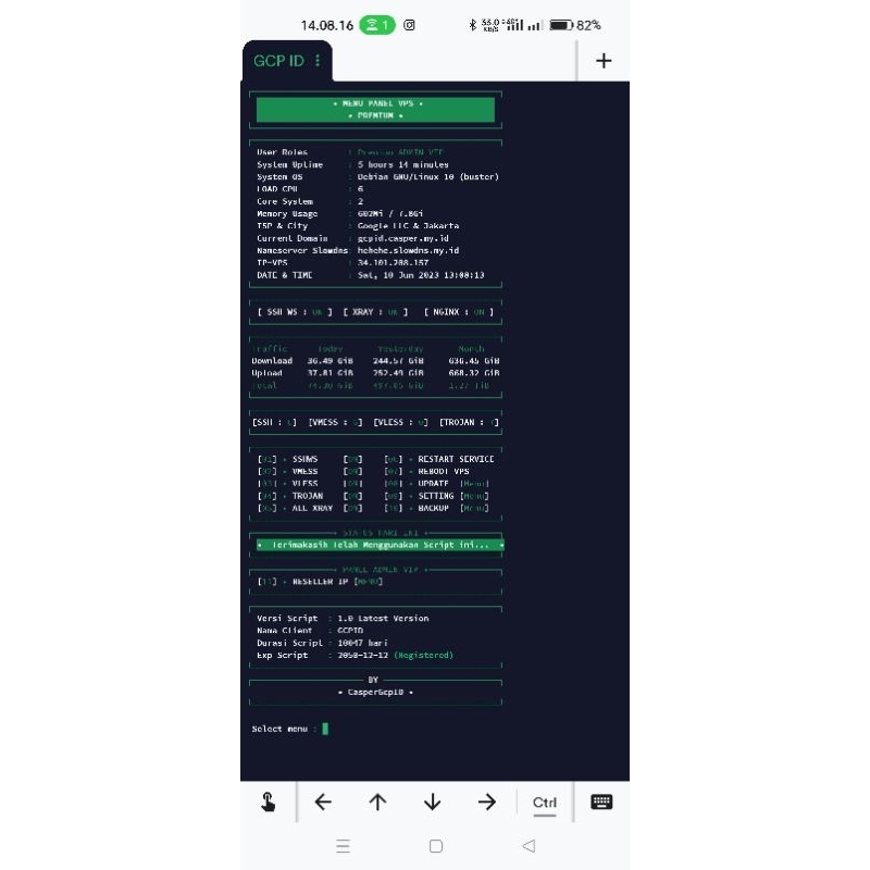 SSH PREMIUM MURAH DAN SEWA SCRIPT PREMIUM LIFETIME