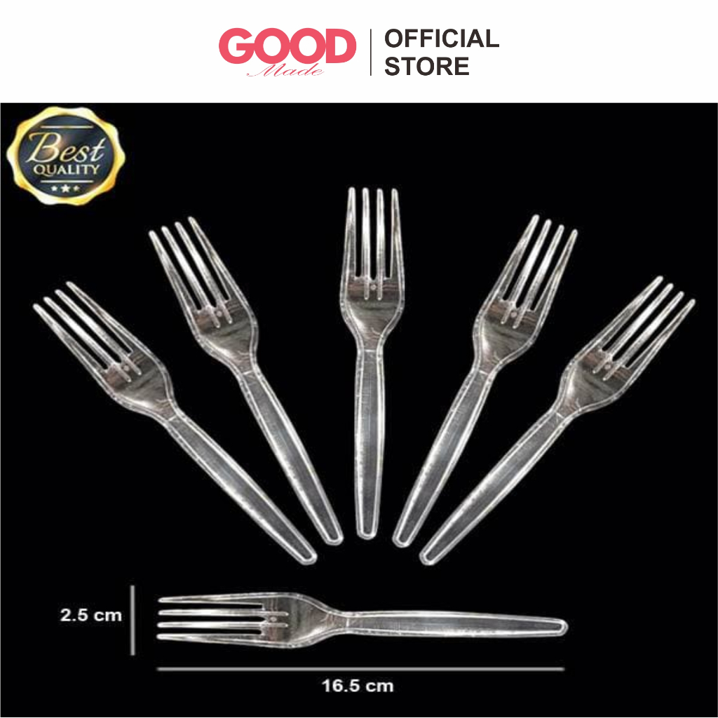 GOOD MADE - Garpu Trifinity | Garpu Bening | Garpu Plastik | Satuan | COD