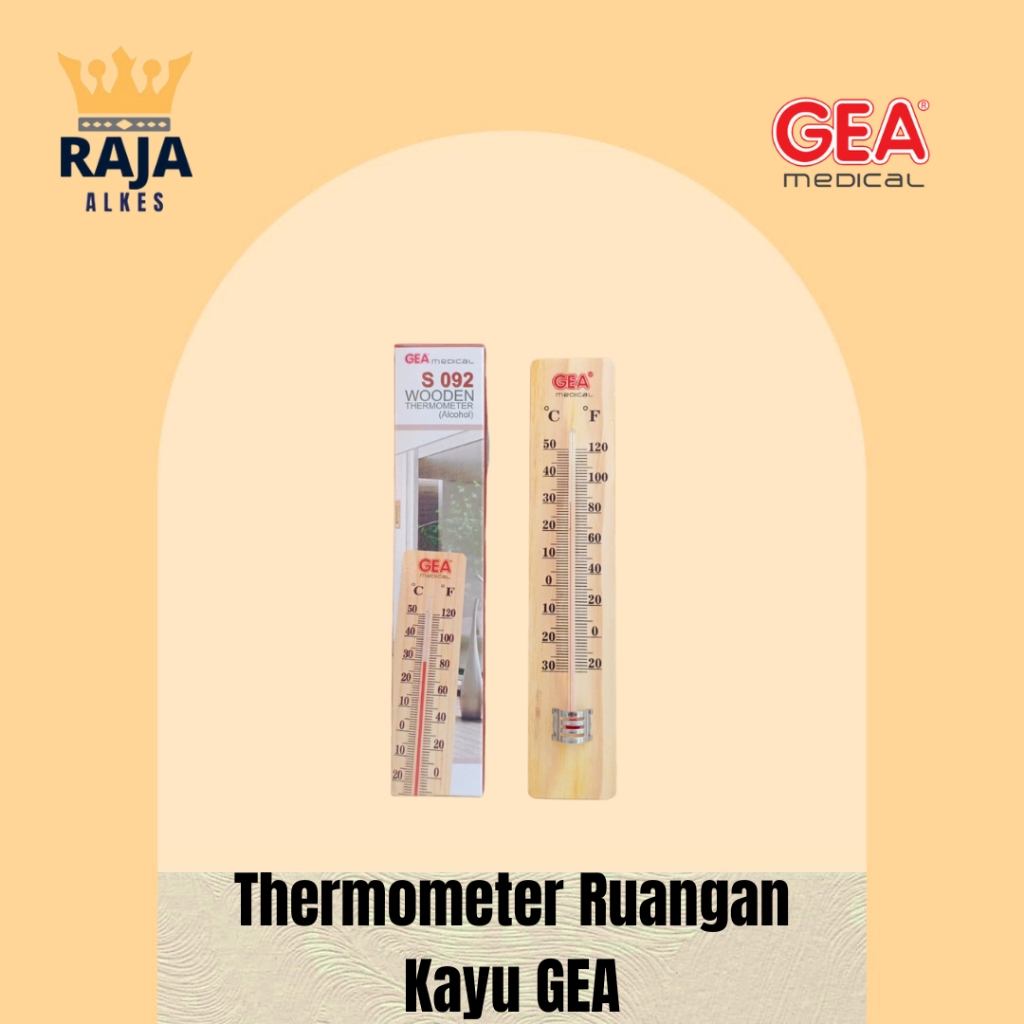 Thermometer Ruangan - Pengukur Suhu Ruangan - Thermometer Kayu