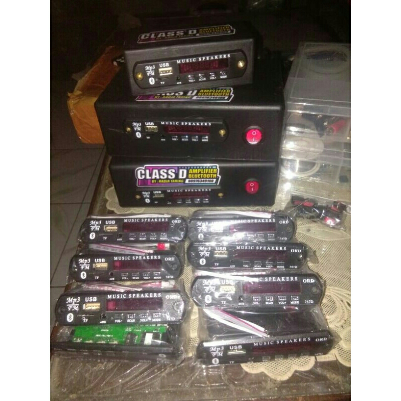 modul Bluetooth mp3 USB Fm 12v / 5v / +mic