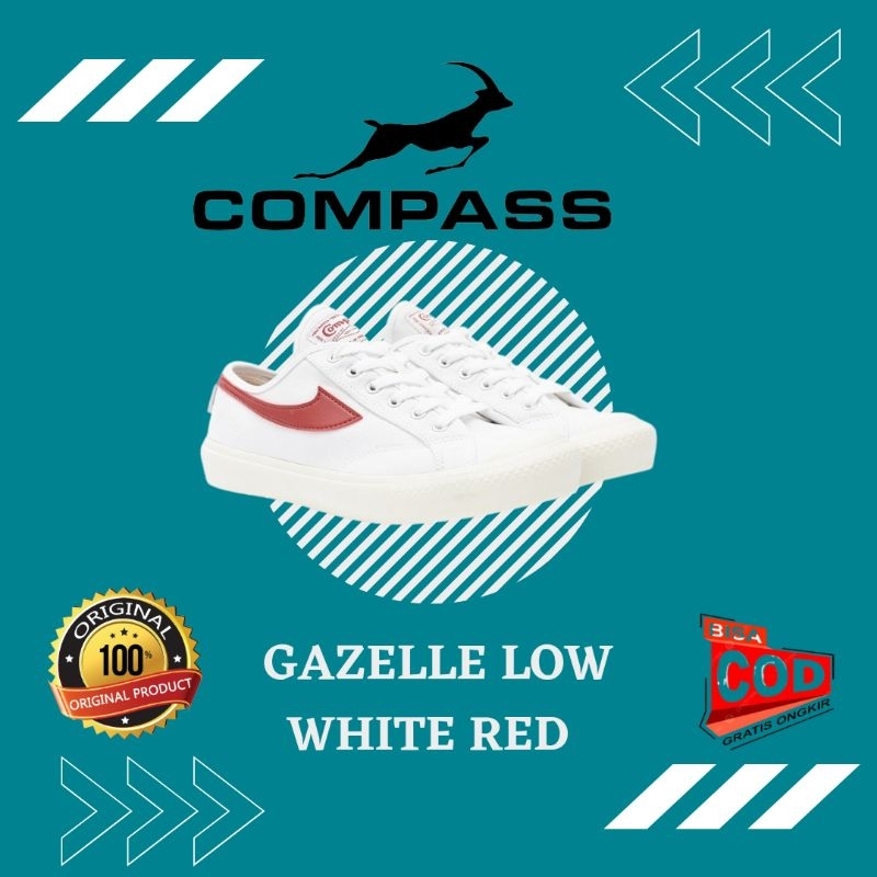 [ORIGINAL] Compass Gazelle Low White Red