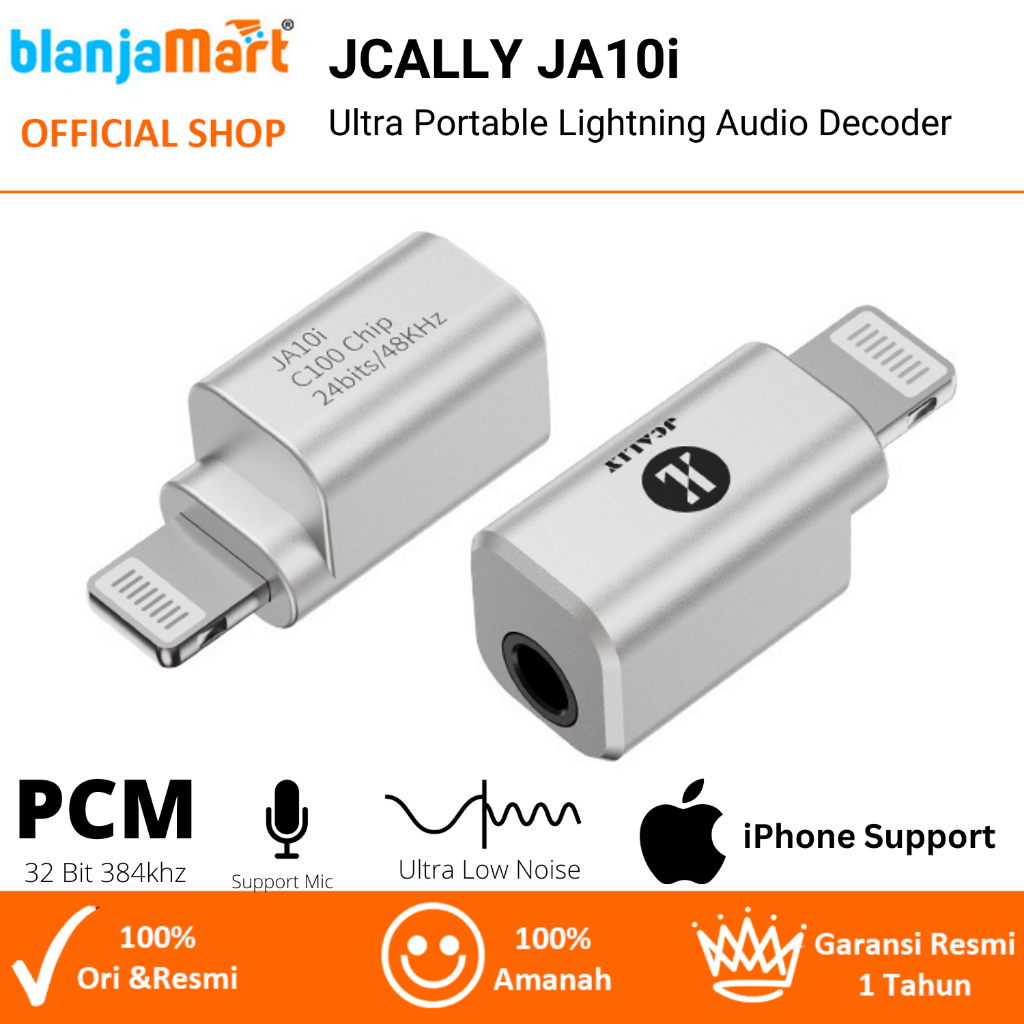 JCALLY JA56 Android Audio Dongle ADC AMP 32 bit 384Khz