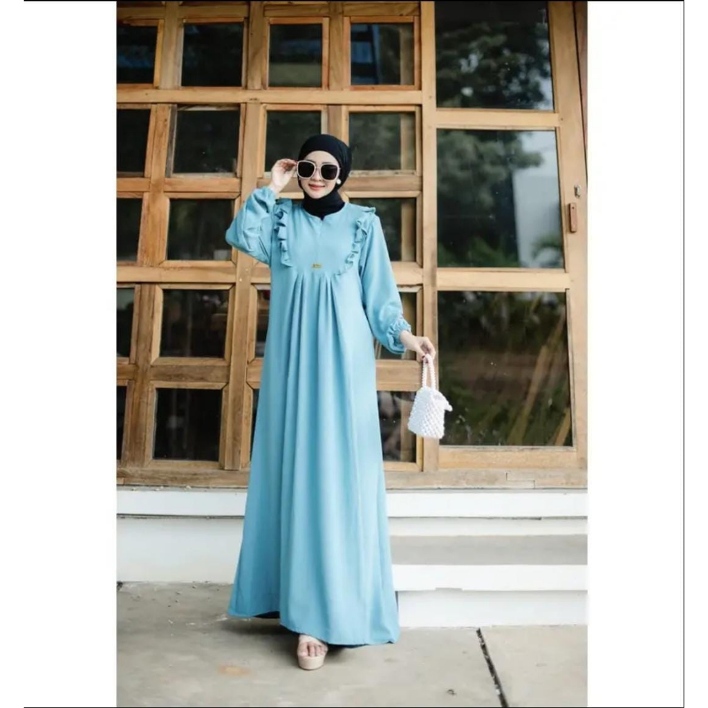 ELMIRA DRESS // GAMIS MUSLIMAH CRINCLE AIRFLOW