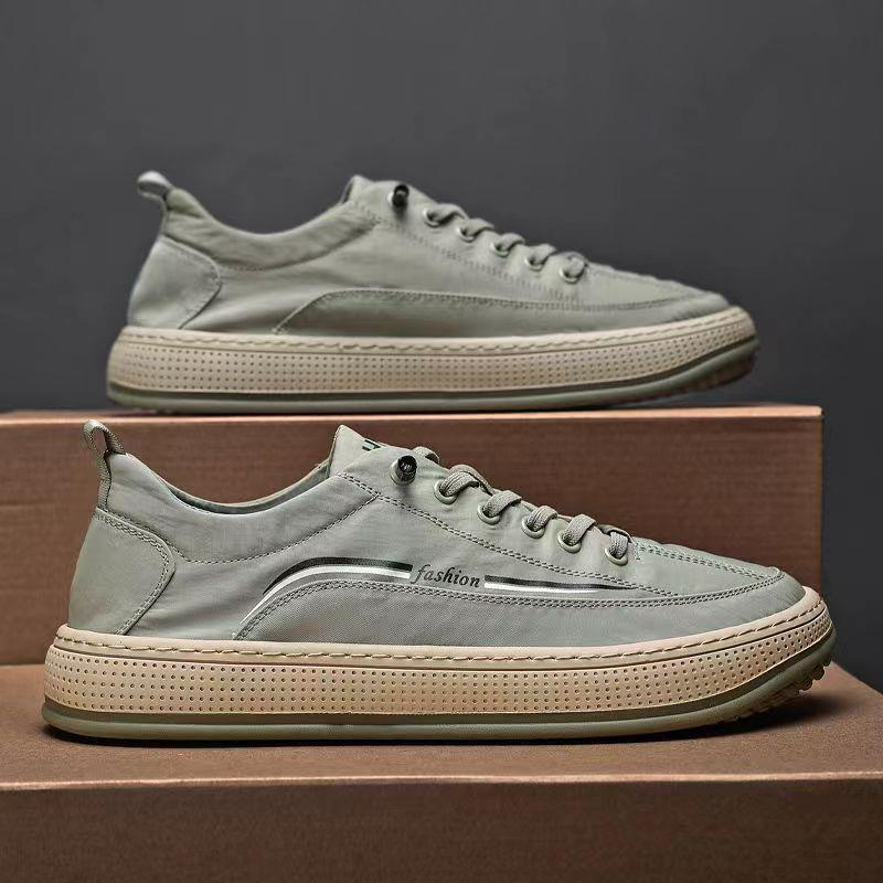 SANGCAKRA COD- Sepatu Pria Sneakers Olahraga Style Korea New Model 2023 Style Korea Musim Panas All-Match Low-Top Slip On Anti Selip Bernapas Bersol Tebal Rendah Ringan Nyaman Dipakai Kasual Import Terbaru Gaya Sporty Keren Kekinian SP-18