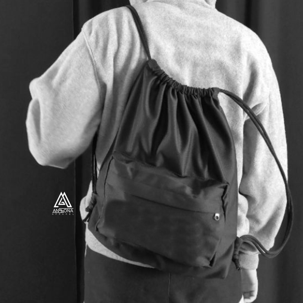 Tas Serut Polos Bahan Kain Tebal