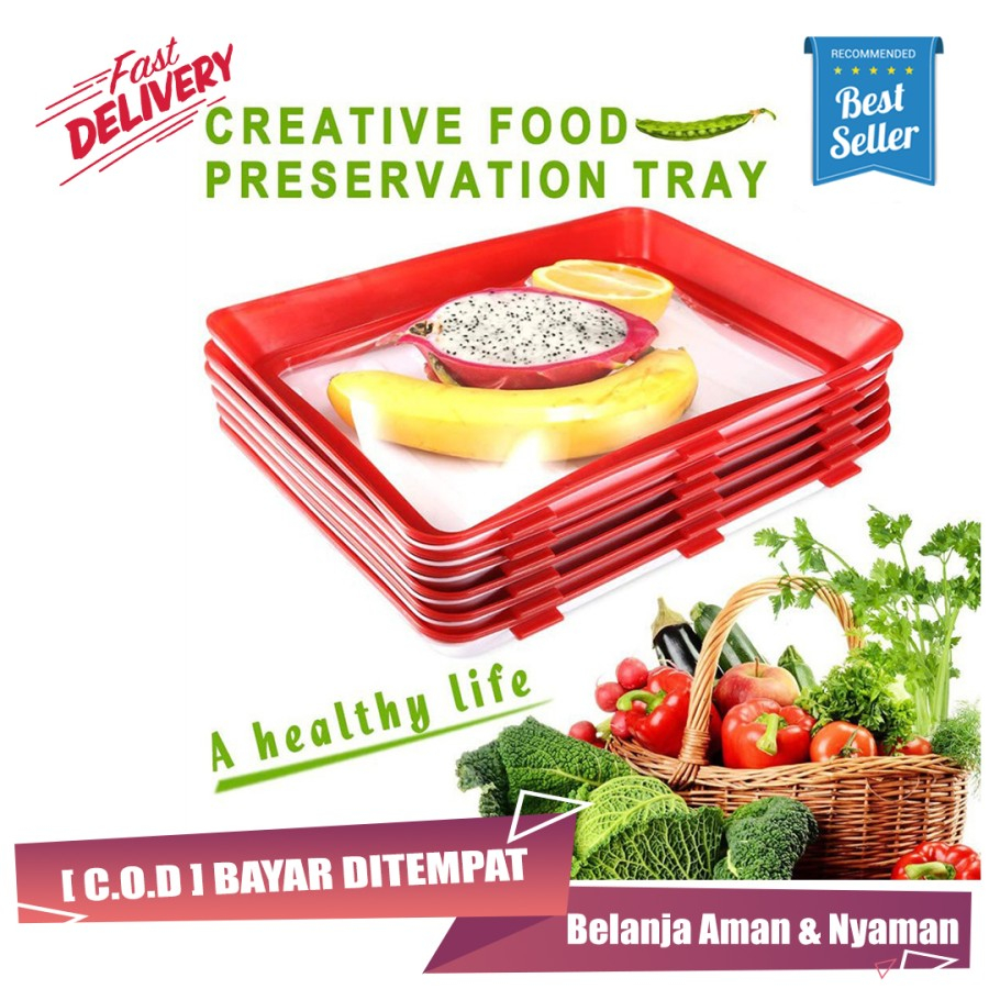 Food Preservation Tray Vacuum Food Tempat Frozen Vakum Tray Sealer Food Kotak makan