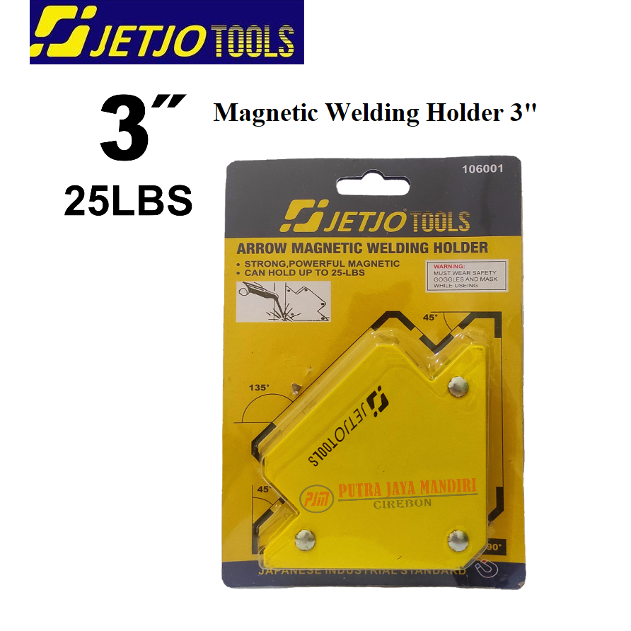 JetJo Siku Las Magnet 3 Inch Arrow Magnetic Welding Holder /  Siku Las Magnet 3 Inch 25 LBS Welding Magnetic Holder