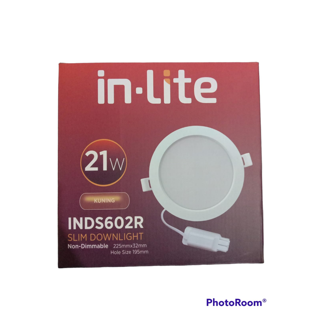INLITE / IN-LITE DOWNLIGHT LED PANEL COB SLIM 21 WATT BULAT INDS602R
