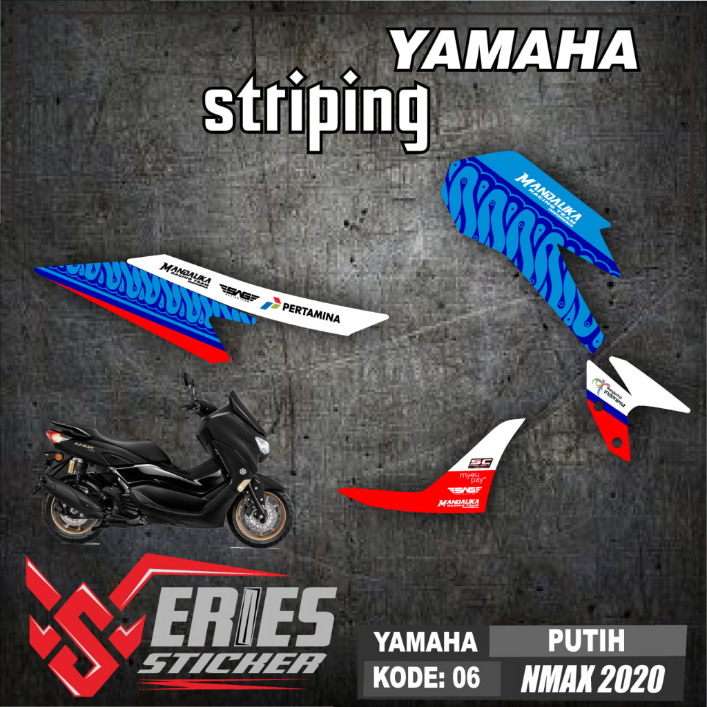 (cod) STRIPING NMAX NEW / STRIPING ALL NEW NMAX /MOTOR VARIASI NMAX 2020-2021 HOLOGRAM