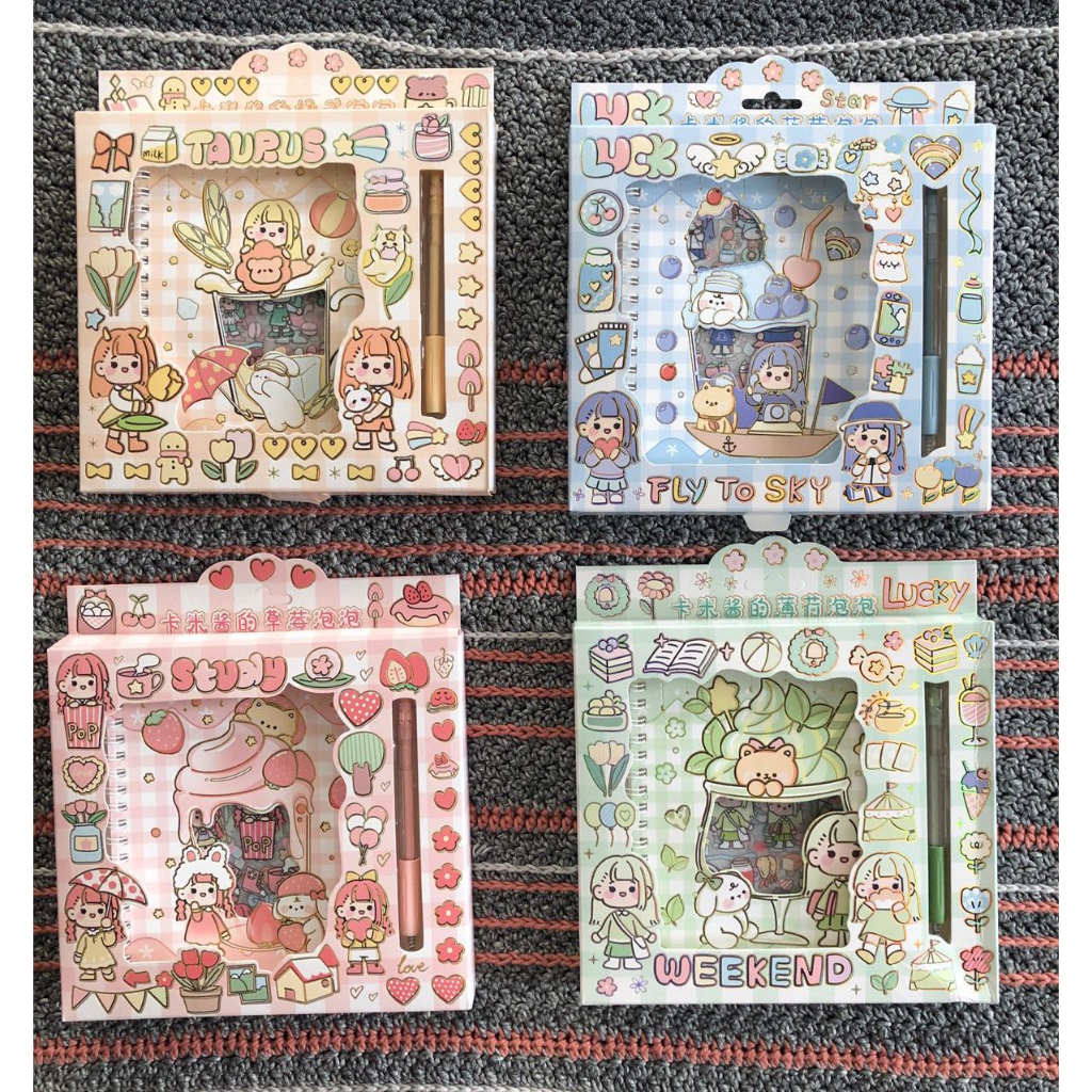 

Sticker Buku Viral Stiker 2D Anti Air Set Stiker Motif Kartun Lucu Dekorasi Buku Catatan kertas lucu stiker hiasan buku / Diary DIY