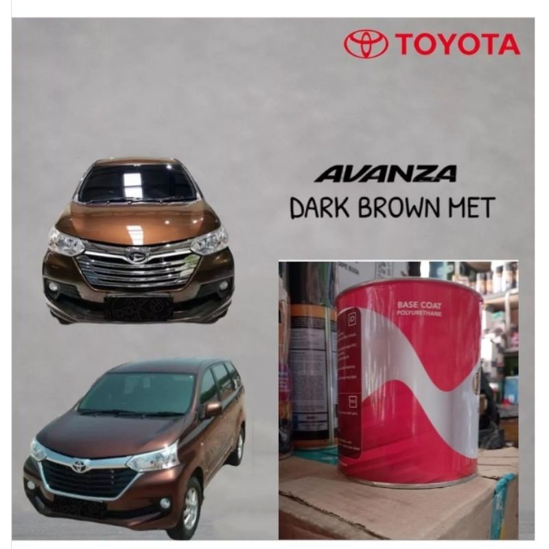 Cat Duco Toyota Dark Brown Metallic Cat Mobil Avanza/Zenia/Vios/Yaris/Rush Cat Oplos Cat  Coklat Tua