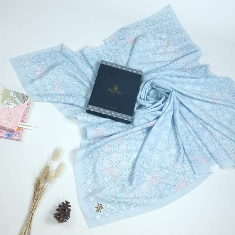 Shofa Fashion-ARIQOH Series Hijab segi empat Voal motif orin digital print HARDBOXS