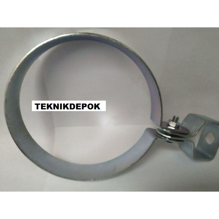 Klem Gantung Besi 5 inch Besi Polos Holder Clamp Pengencang Pipa Hanger Clamp 5 inch Pengikat Pengan