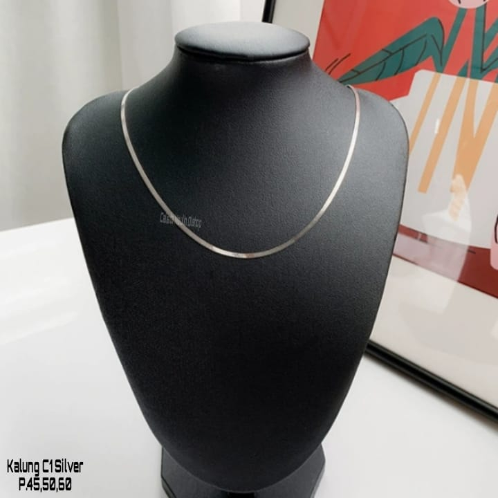 Kalung Gepeng Gope tren Polos Anti Karat Anti Luntur