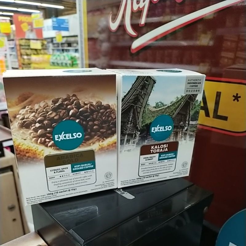 

buy 2 get 1 free excelso arabica box 10's