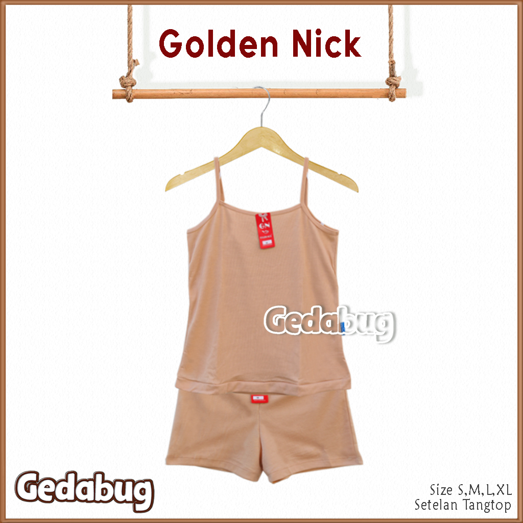 Setelan Tangtop Golden Nick SK 002 Tali KECIL| Setelan Daleman dewasa Tali kecil Lembut | Gedabug