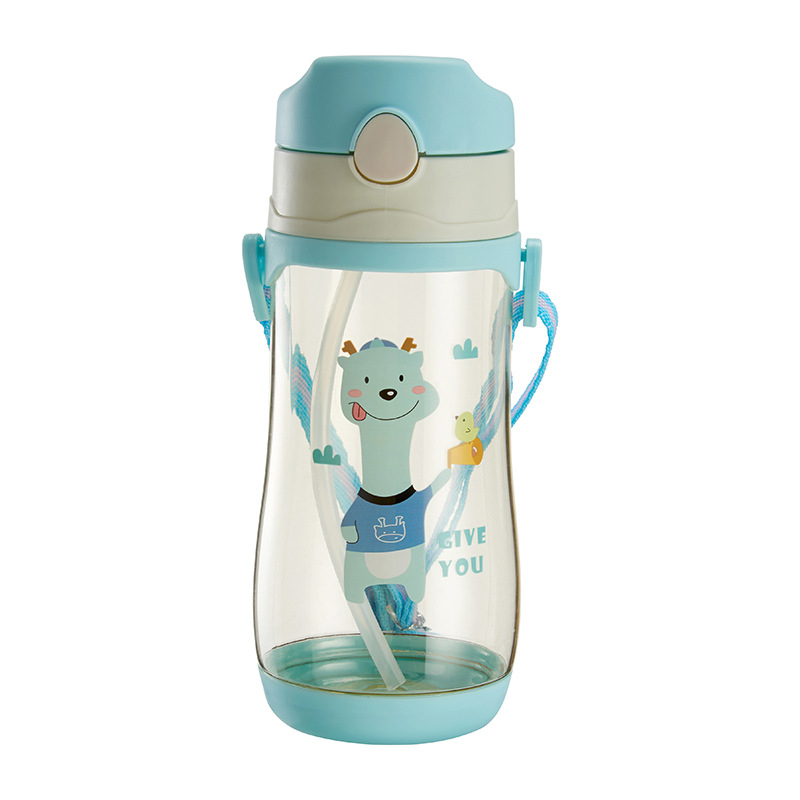 DEOS--BOTOL MINUM ANAK WITH TALI SEDOTAN YQ 6741 TERBARU MOTIF KARTUN