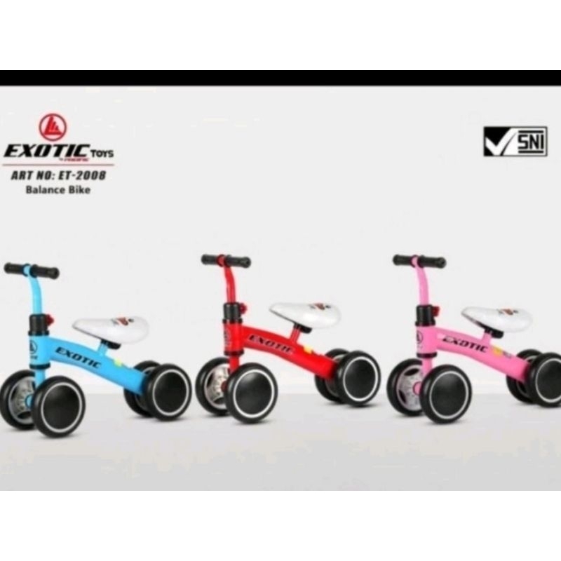 Balance bike / Keseimbangan Roda 3 Exotic ET 2008 Push Bike