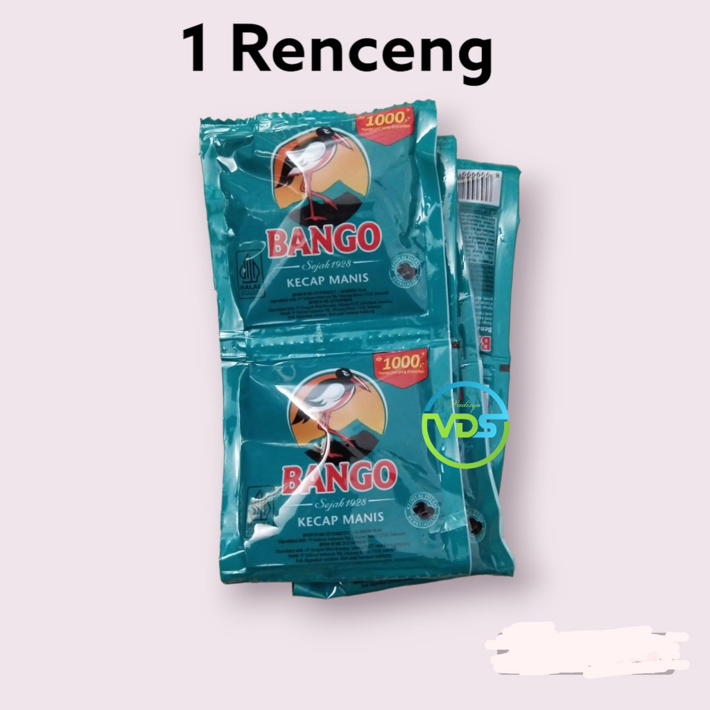 

Kecap Manis Bango Sachet 18 ml eceran 1000 (1 Renceng isi 12 sachet)