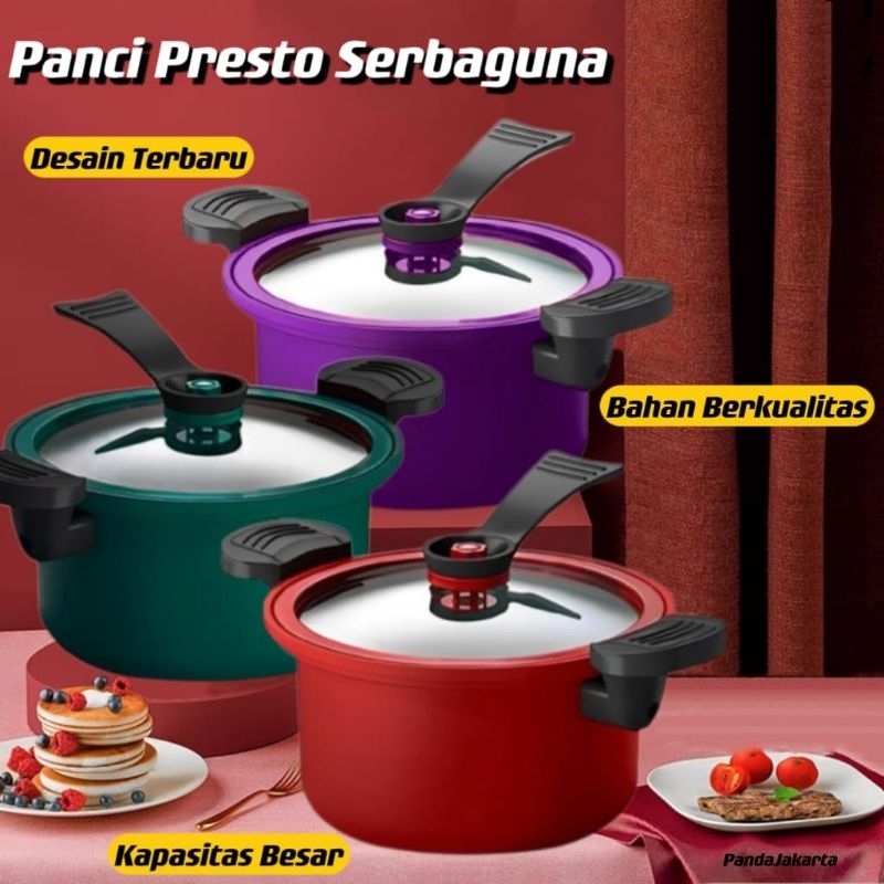 Panci Presto Subron 3.5L Teflon Pressure Cooker Totipotent Micro Pressure