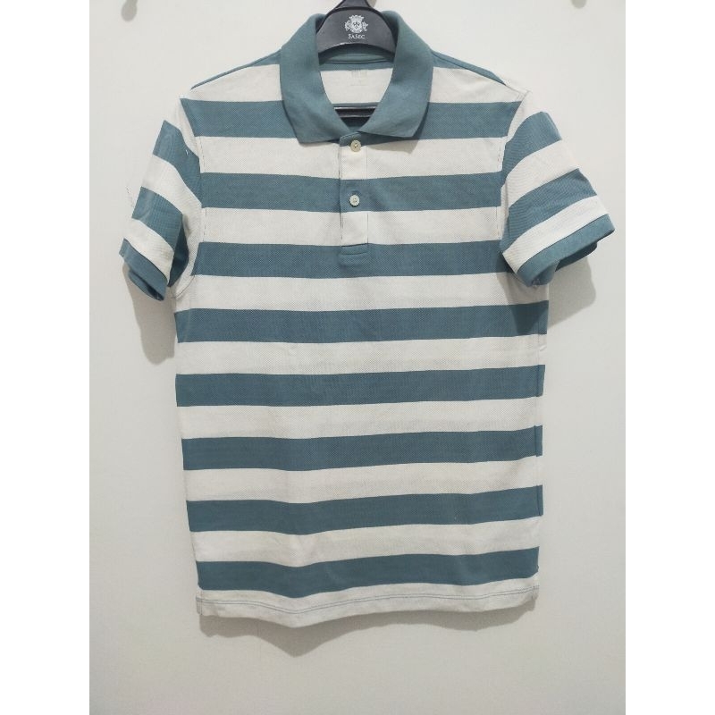 UNIQLO POLO STRIP | KAOS UNIQLO | POLO STRIP UNIQLO | PRELOVED UNIQLO