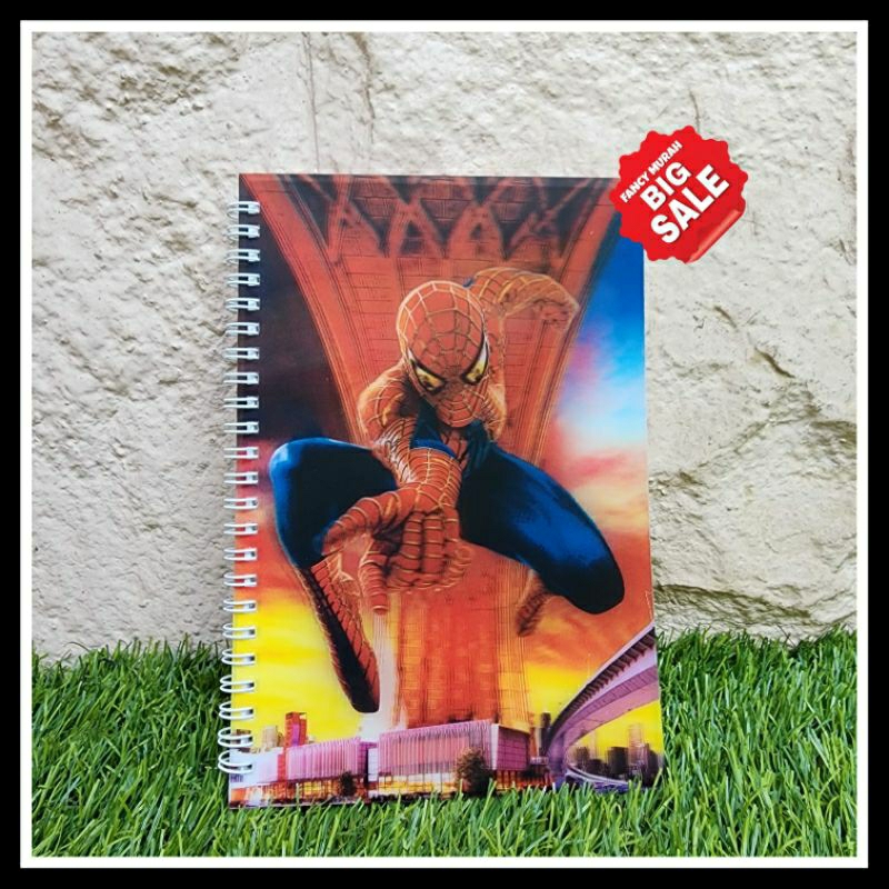 

(SALE) BUKU TULIS NOTES 3D KARAKTER SPIDERMAN