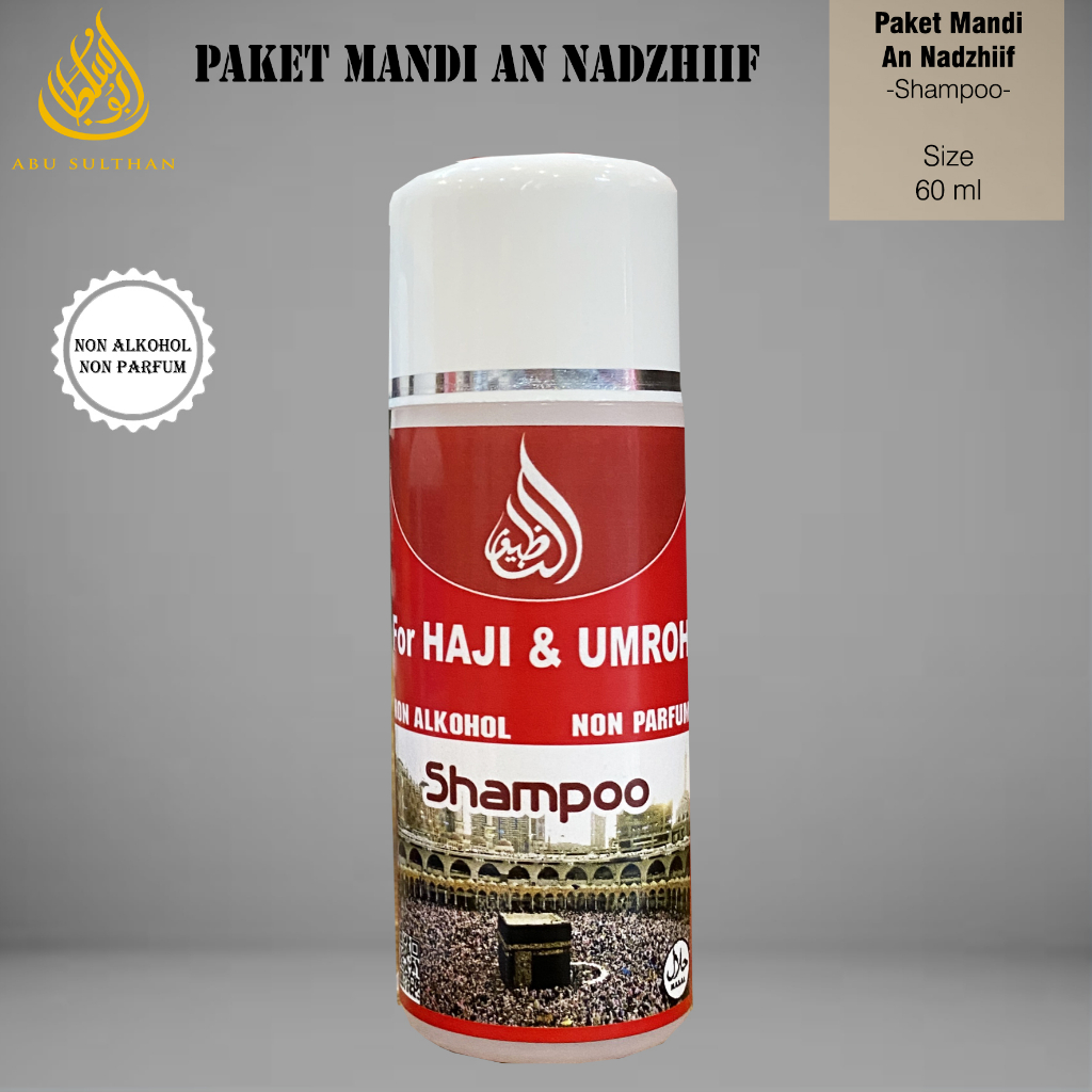 Perlengkapan Mandi Haji Umroh An Nadzhiif Satuan 60 ML Sabun Mandi Travel Sabun Non Parfum Non Alkohol