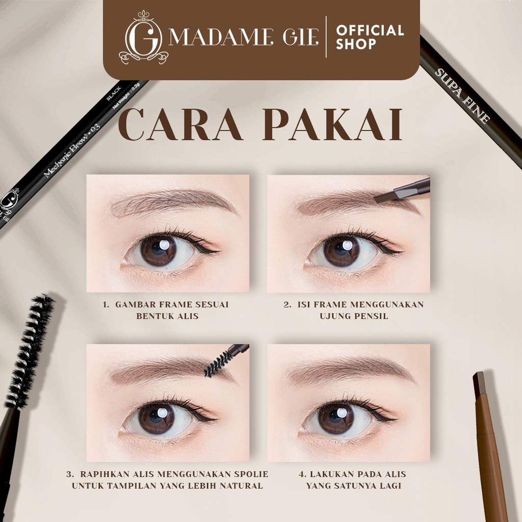 Madame Gie Supa Fine Mechanic Brow | Eyebrow Matic | Eye Brow