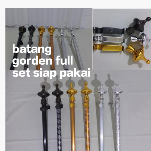 batang gorden/besi gorden/rel gorden/tiang gorden full set murah