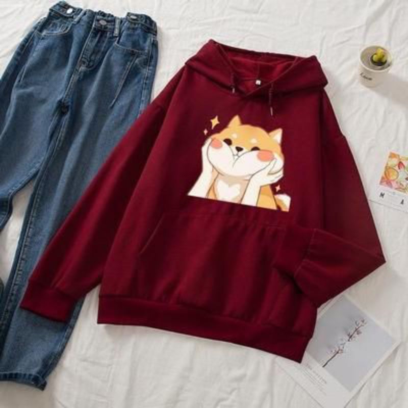 cubby cat hoodie cute hudi perempuan hoodie wanita