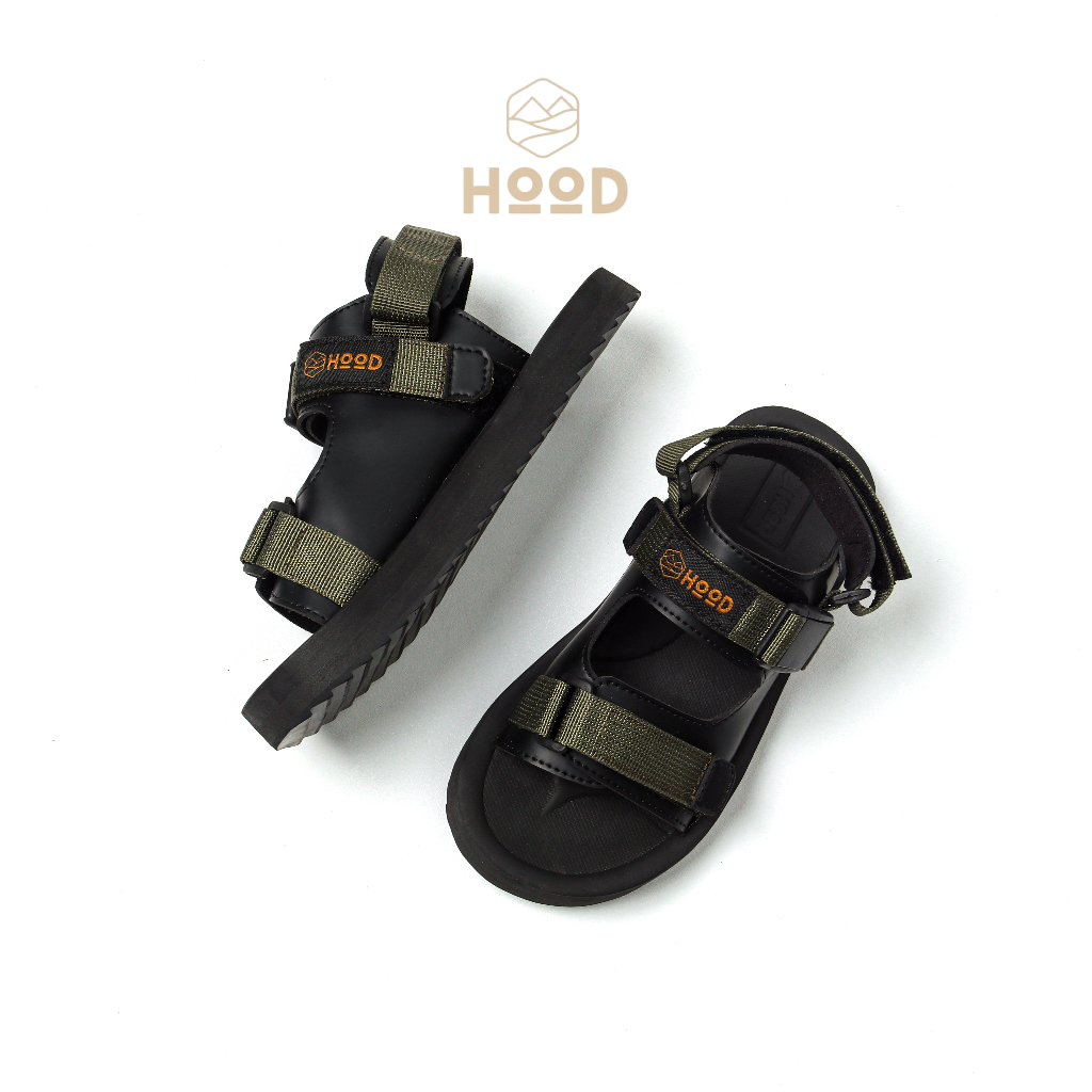 HOOD X HOODJAS Footwear - Sandal Gunung Traveling Anak Laki Laki Perempuan Unisex Hijau Army