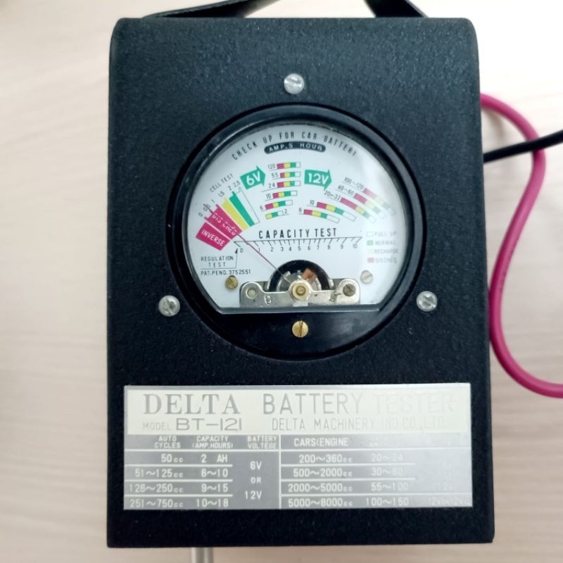 BATERAI TESTER DELTA BT 121