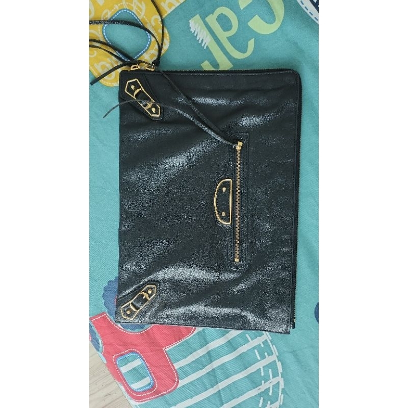 Balenciaga Clutch metallic edge