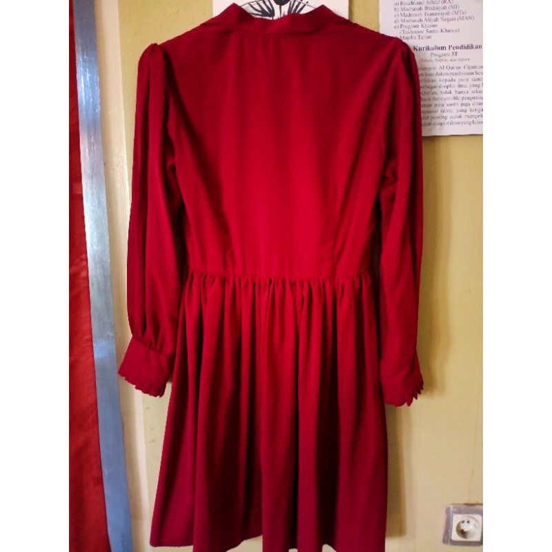 PRELOVED Tunik ruffle outfit kondangan