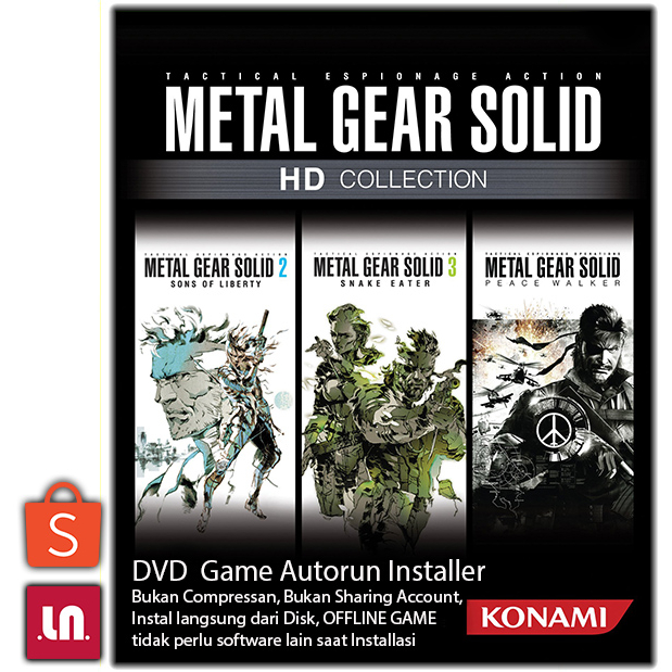Metal Gear Solid HD Collection - ( 1, 2, 3 ) - PC DVD Game