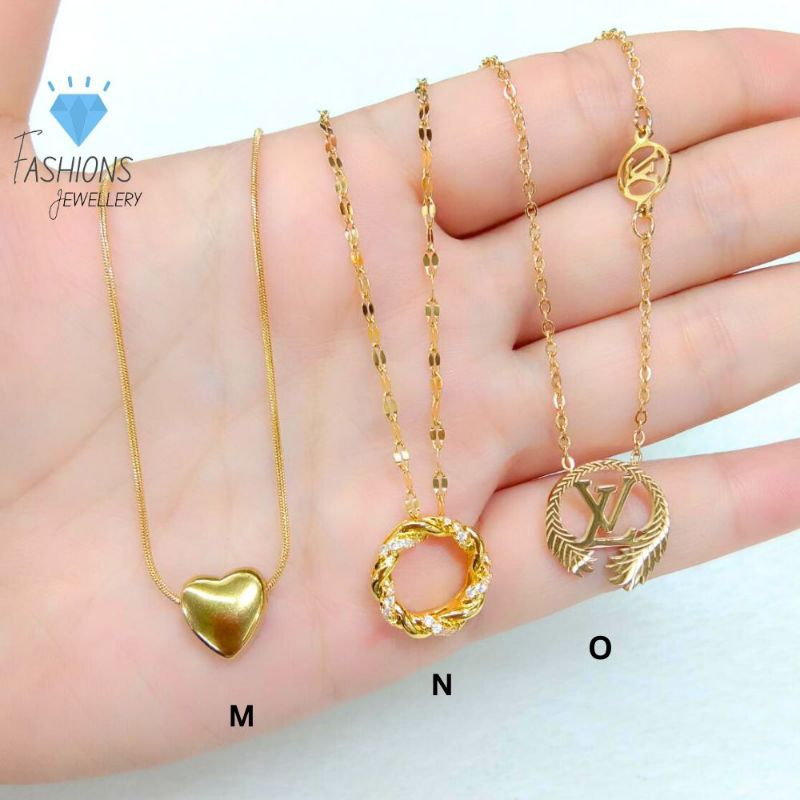 Kalung Titanium Gold Fashion