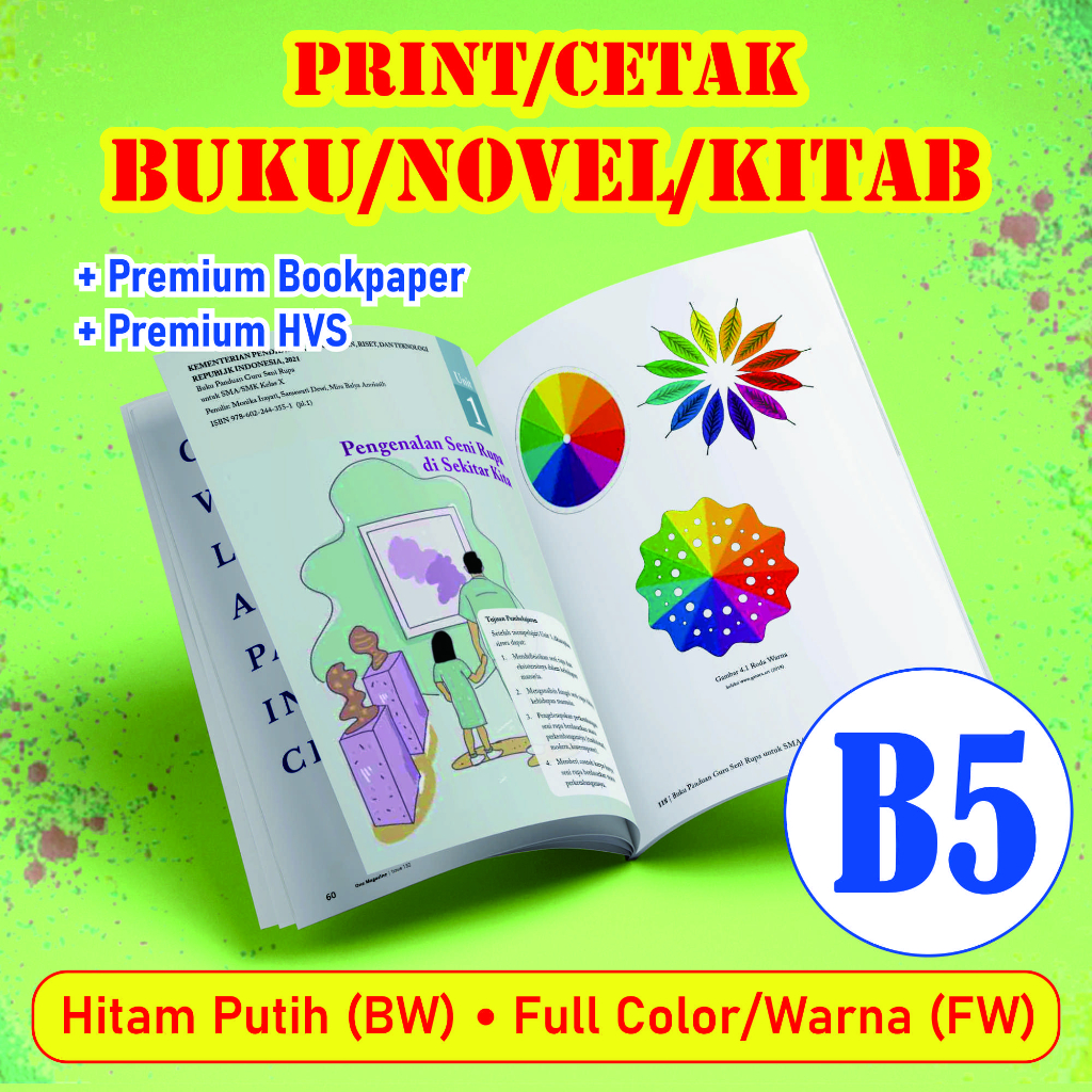 

PRINT CETAK DOKUMEN, BUKU, NOVEL, KITAB, DOCUMENT Ukuran Size B5
